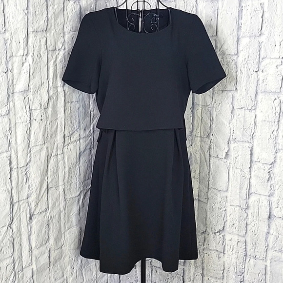 MADEWELL Folio Black Cocktail/Party layered Dress Size 2 - Picture 1 of 9